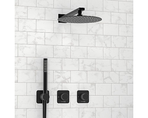 Душевая система WasserKRAFT Fulda A5251.299.219.258.302.242.217 Черная матовая