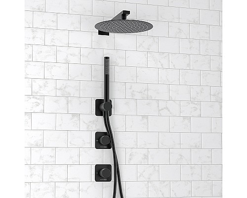 Душевая система WasserKRAFT Fulda A5251.299.219.258.302.242.217 Черная матовая