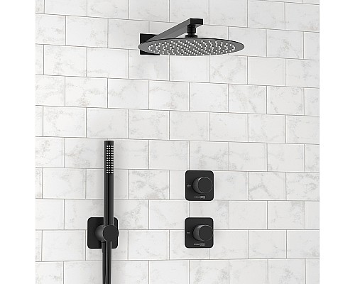 Душевая система WasserKRAFT Fulda A5251.299.219.258.302.242.217 Черная матовая