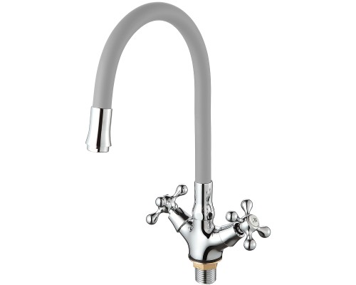 Смеситель для кухни D-Lin D153810-2 Хром Серый