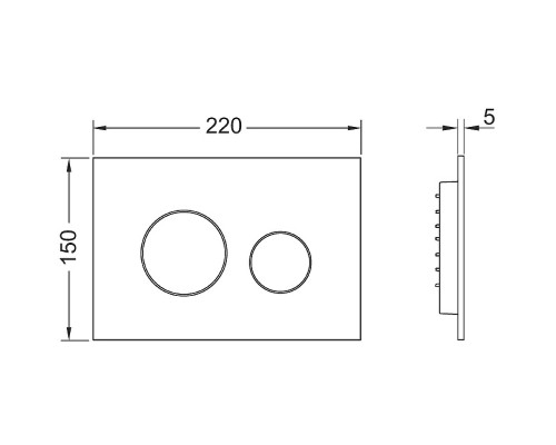 Клавиша смыва Tece Loop 2.0 9240920 Белая
