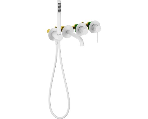 Смеситель для ванны Timo Saona 2314/16YSM Белый матовый