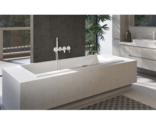 Смеситель для ванны Timo Saona 2314/16YSM Белый матовый