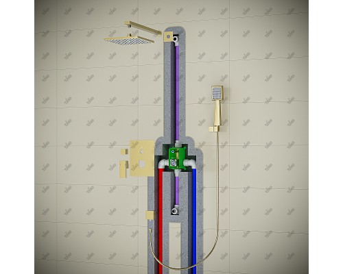 Душевая система Timo Selene SX-2069/16SM Белая матовая