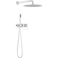 Душевая система Timo Saona SX-2349/16SM Белая матовая