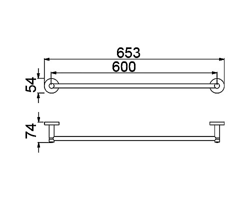 Полотенцедержатель Timo Saona 13053/17 Золото матовое
