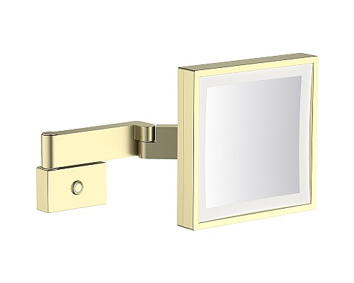 Косметическое зеркало Timo Selene 17074/17 с подсветкой Золото матовое