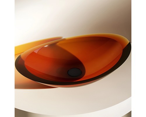 Раковина-чаша Abber Kristall 60 AT2808Opal Коричневая