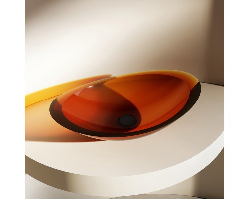 Раковина-чаша Abber Kristall 60 AT2808Opal Коричневая