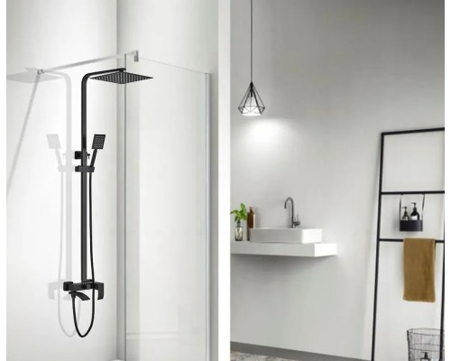 Душевая система ALMAes ECO GK-0315 Черная матовая