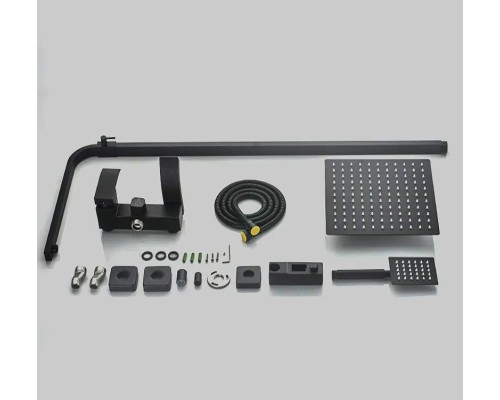 Душевая система ALMAes ECO GK-0315 Черная матовая