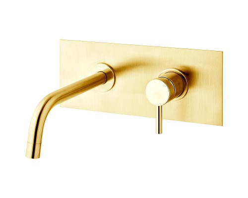 Смеситель для раковины Paffoni Light LIG106HGSP Золото медовое брашированное