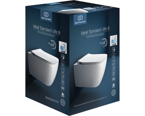 Унитаз Ideal Standard I.Life B T533001 подвесной с сиденьем Микролифт