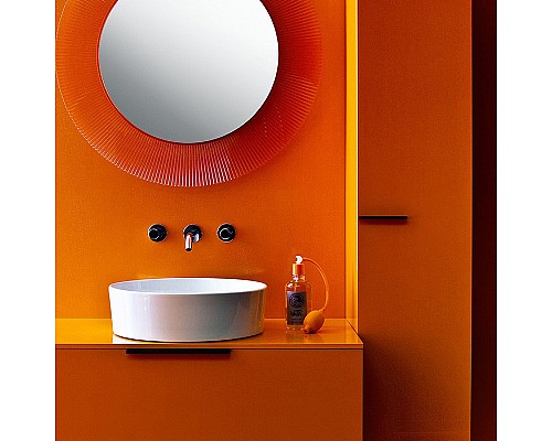 Шкаф пенал Laufen Kartell 30 R 4.0815.2.033.635.1 подвесной Оранжевый глянцевый