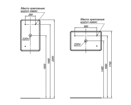 Зеркало Aquanet Ирис 50 326446 с подсветкой с сенсорным выключателем и подогревом