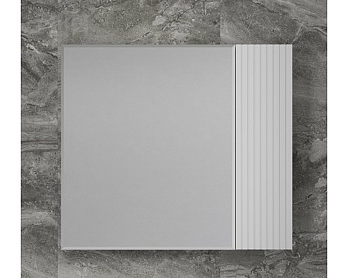 Зеркальный шкаф Style Line Стокгольм 80 ЛС-00002324 Белый рифленый софт