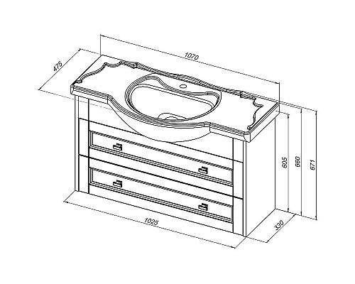 Тумба с раковиной Aquanet Монте 85 306204 подвесная Белая матовая