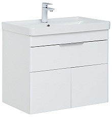 Тумба под раковину Aquanet Ирис new 70 310149 подвесная Белый глянец