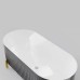 Акриловая ванна Black&White Swan SB310 Grey 170x78 Серая матовая Белая глянцевая без гидромассажа