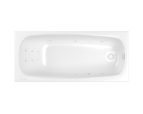 Акриловая ванна Whitecross Layla Slim 180x80 с гидромассажем