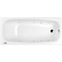 Акриловая ванна Whitecross Layla Slim 180x80 с гидромассажем