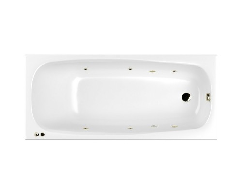 Акриловая ванна Whitecross Layla Slim 180x80 с гидромассажем