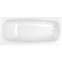 Акриловая ванна Whitecross Layla Slim 170x75 с гидромассажем