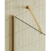 Душевая перегородка Maybah Glass MGD-706-3ш 690x1950 в широком профиле Золото стекло сатиновое
