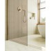 Душевая перегородка Maybah Glass 1090x1950 в широком профиле Золото стекло бронзовое
