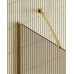Душевая перегородка Maybah Glass 1090x1950 в широком профиле Золото стекло бронзовое