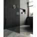 Душевая перегородка Maybah Glass 1090x1950 в широком профиле Хром матовый стекло графитовое матовое