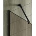 Душевая перегородка Maybah Glass 1090x1950 в узком профиле Черный стекло бронзовое