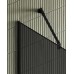 Душевая перегородка Maybah Glass 1090x1950 в узком профиле Черный стекло графитовое матовое