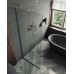 Душевая перегородка Maybah Glass 1090x1950 в узком профиле Хром матовый стекло сатиновое