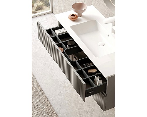 Тумба с раковиной Orka Moonlight 120 5001508 подвесная Бежевая матовая Тумба с раковиной Orka Moonlight 120 5001508 подвесная Бежевая матовая