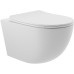 Унитаз Aqueduto Ovo OVO0120 подвесной Белый матовый с сиденьем Микролифт