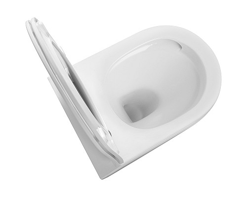 Комплект унитаза с инсталляцией SantiLine SL-5025+SL-01 с сиденьем Микролифт и клавишей смыва Хром