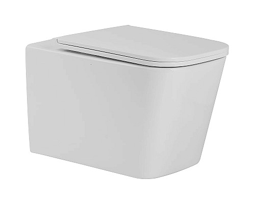 Комплект унитаза с инсталляцией SantiLine SL-5027+SL-01 с сиденьем Микролифт и клавишей смыва Хром