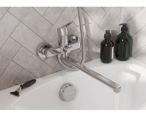 Смеситель для ванны Santek Найра WH5A12001C001 универсальный Хром