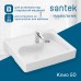 Раковина Santek Клио 60x51 на стиральную машину Белая