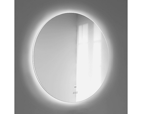 Зеркало Jorno Solo 100 Solo.02.100/W/RL с подсветкой с сенсорным выключателем и часами