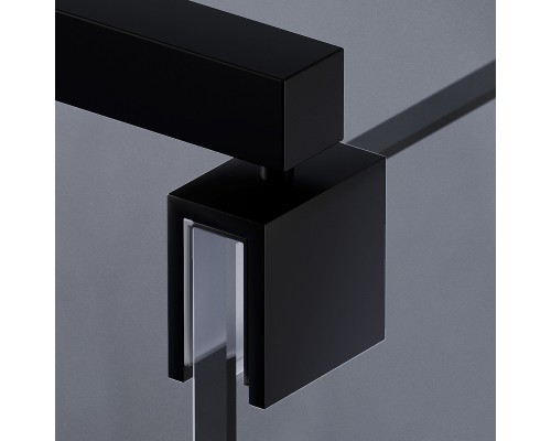 Душевая перегородка AM.PM Func 100 W84WI-100-F1-BTE профиль Черный стекло прозрачное