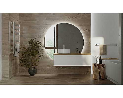 Зеркало-пенал Jorno Solis New 34 SolN.11.34/W/JR с подсветкой с бесконтактным выключателем