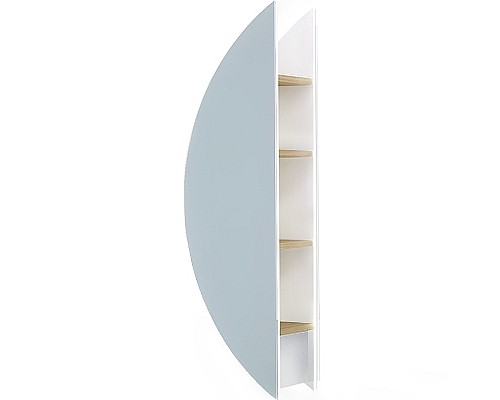 Зеркало-пенал Jorno Solis New 34 SolN.11.34/W/JR с подсветкой с бесконтактным выключателем