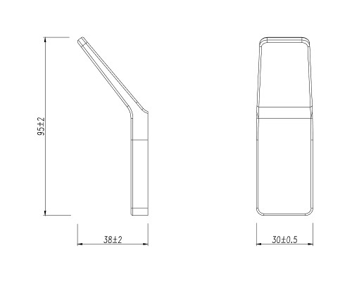 Крючок Lemark Smooth Line 9716003 Графит