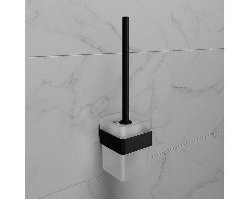 Ершик для унитаза Lemark Smooth Line Черный матовый