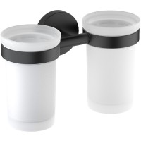 Стакан для зубных щеток Schein Kahlo 9132MB двойной Черный матовый