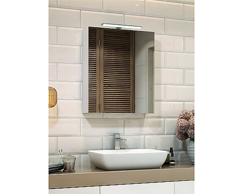 Зеркальный шкаф Vigo Plaza 60 zsh.PLA.60.El с подсветкой Белый