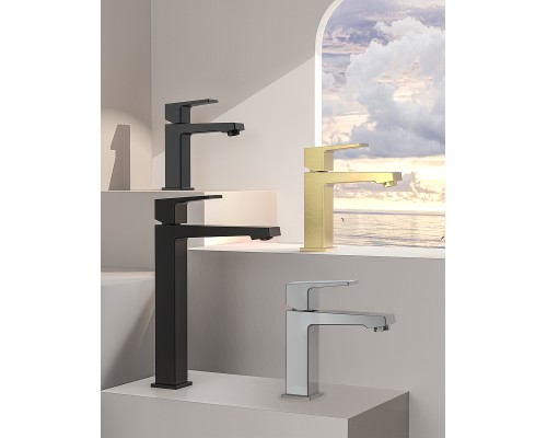 Смеситель для раковины Splenka S01.10.09 Графит матовый