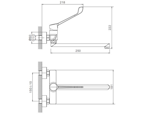Смеситель для кухни Splenka S08.21 Хром